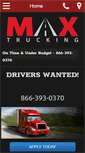 Mobile Screenshot of maxtrucking.com